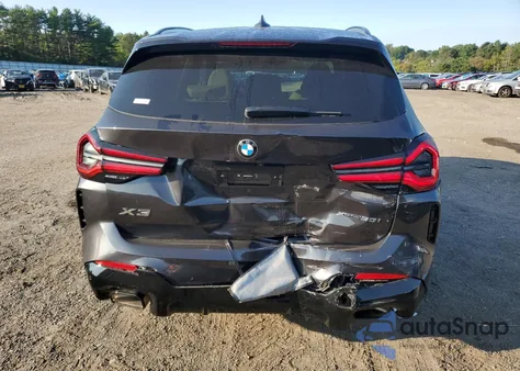 2024 BMW X3 xDrive30I from USA, damaged, VIN WBX57DP09RN314716
